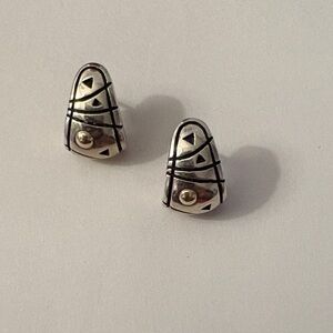 John Atencio 14kt/925 earrings. Backs are not original.